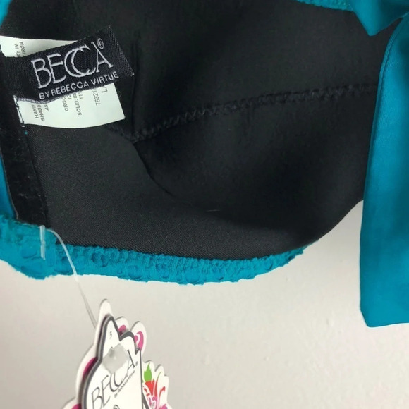 NEW BECCA By Rebecca Virtue Top L Bottom M Swimwear - Picture 7 of 14